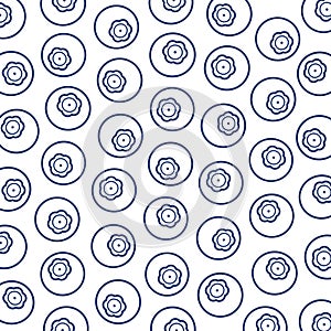 Blueberry pattern background set. Collection icon blueberry. Vector