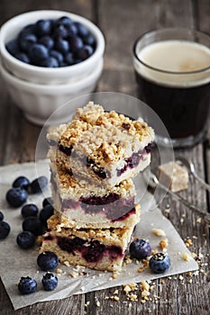 Blueberry pie bars