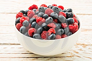 Blueberry and Rasberry fruit