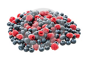 Blueberry and Rasberry fruit