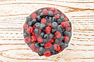 Blueberry and Rasberry fruit