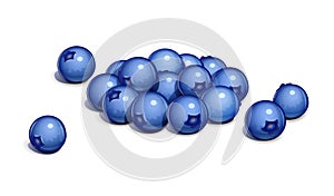 Blueberry. Ripe fresh berry. Eps10 vector illustration isolated