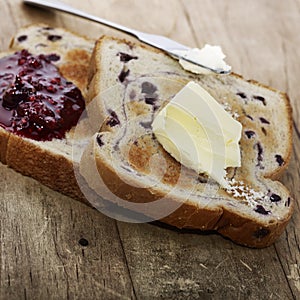 Blueberry Swirl Bread Toasts