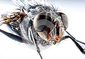 Bluebottle fly macro