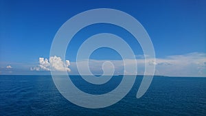 Bluedream ocean sky cloud island