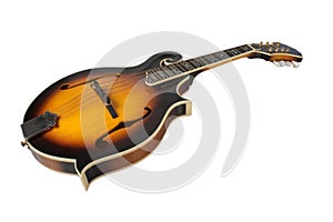 Bluegrass Mandolin Isolated on White photo