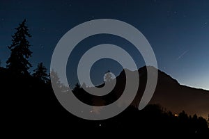 Bluehour in mountain