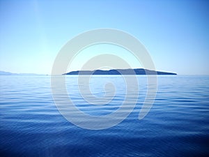Blueness of sea, sky and Ionian island photo