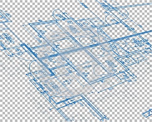 blueprint blank layer background