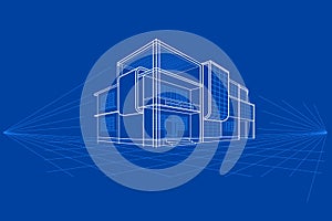 Blueprint of Building photo
