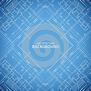 Blueprint building structure background