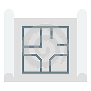 Blueprint Color vector icon fully editable