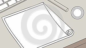 Blueprint and Drawing Tools, Architectural Design, vector design Generative AI