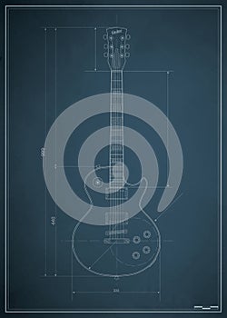 Blueprint electric guitar