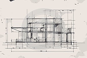 Blueprint Engineering Background Building Architecture