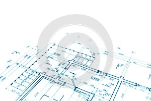 blueprint floor plan, architectural drawing, construction background