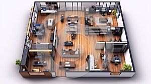 blueprint floor plan office