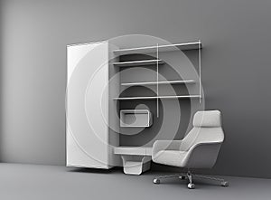 Blueprint of a garderobe room