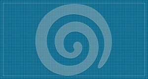 Blueprint graph paper background. Line grid pattern
