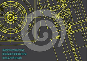 Blueprint, Sketch. Vector engineering illustration