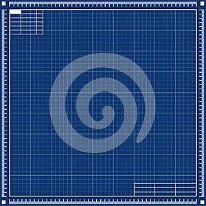 Blueprint square background project template vector illustration