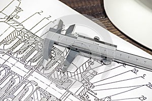 Blueprints analisys with calipers