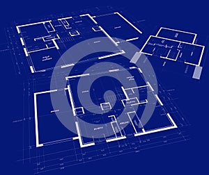 Blueprints for a residential development