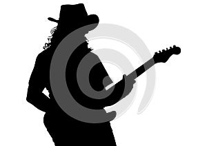 Blues guitar man one