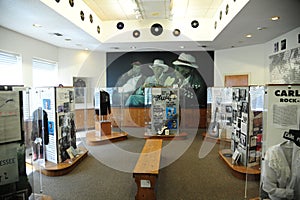 Blues tribute room at the West Tennessee Delta Heritage Center and Museum