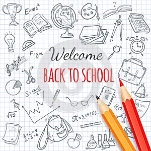 Welcome back to school background