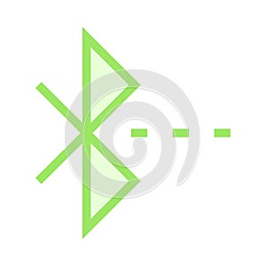 Bluetooth color line icon