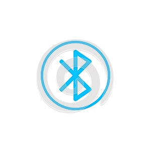 Bluetooth icon flat