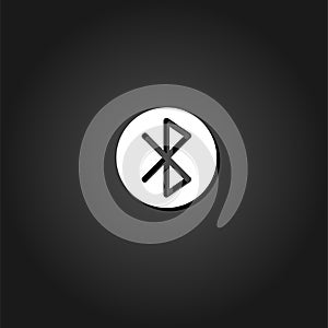 Bluetooth icon flat