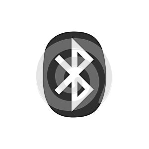 Bluetooth icon flat.