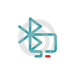 Bluetooth icon vector ilustration.