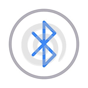 Bluetooth vector color line icon
