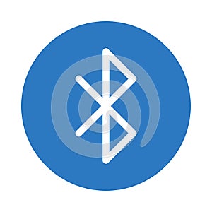 Bluetooth vector glyph color icon