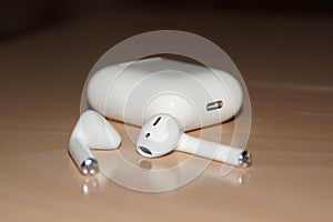 Bluetooth `wireless` headphones - Front view