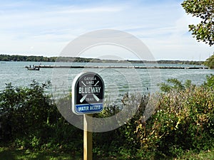 BlueWay Trail for non-motorized boaters on Cayuga Lake
