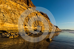 Bluff at Sunset at Torrey Pines State Natural Reserve