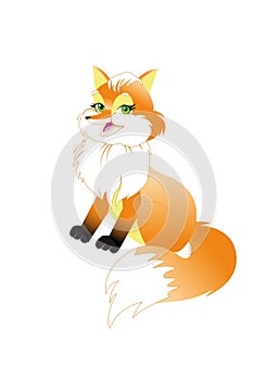 Bluffing redhead fox