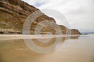 Cliffs and beach at Torrey Pines State Natural Reserve