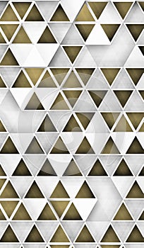 Blue background with white triangles