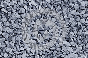 Bluish Gray gravel used for construction fill - seamless background photo