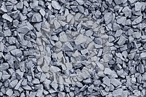 Bluish Gray gravel used for construction fill - seamless background