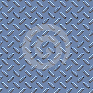 Bluish metal diamond pattern