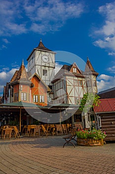 BLUMENAU, BRAZIL - MAY 10, 2016: it is a city in the south of brazil founded in 1850 and it has a lot of german decendents