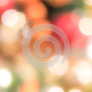 Blur abstract background merry christmas party celebration x`mas tree night light bokeh