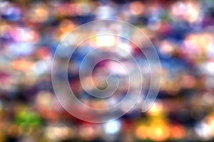 Blur abstract bokeh background element for overlay, Colorful def