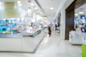 Blur background image of shopping mall